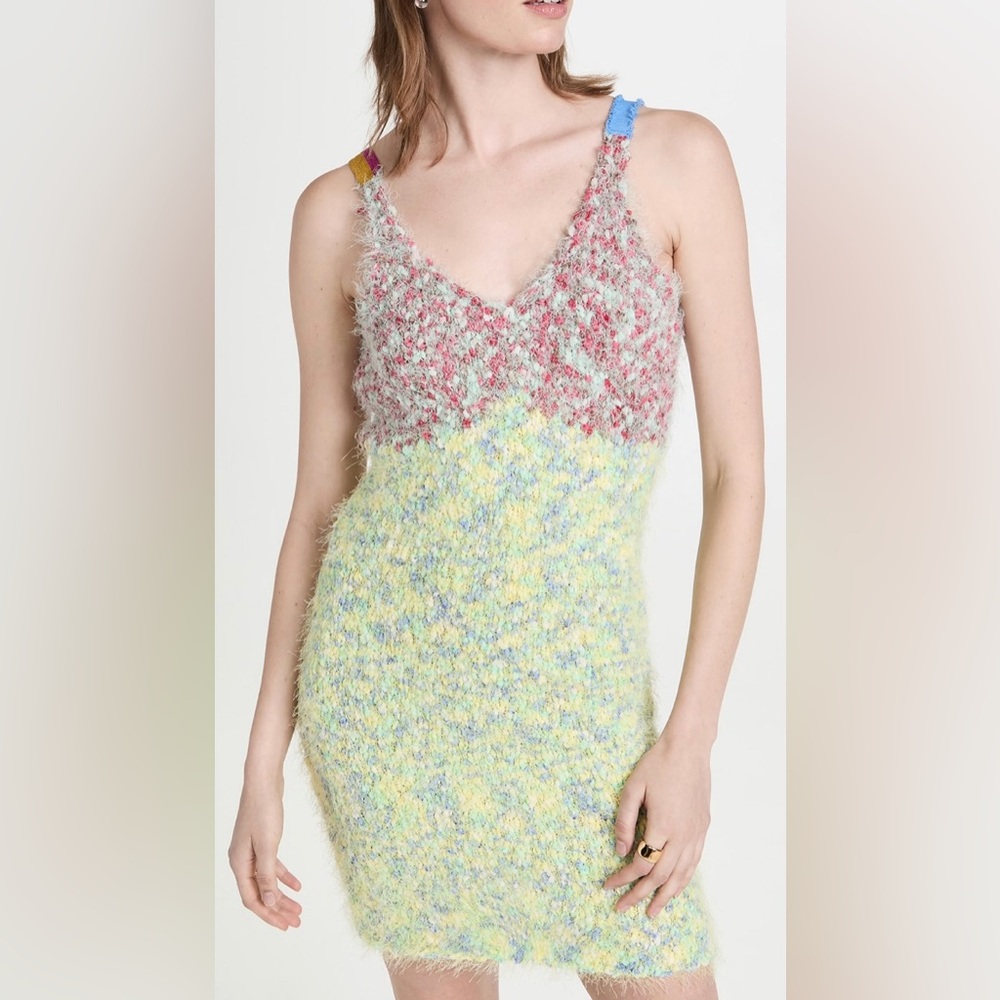 Andersson Bell Hairy Sleeveless Knit Dress, sz S